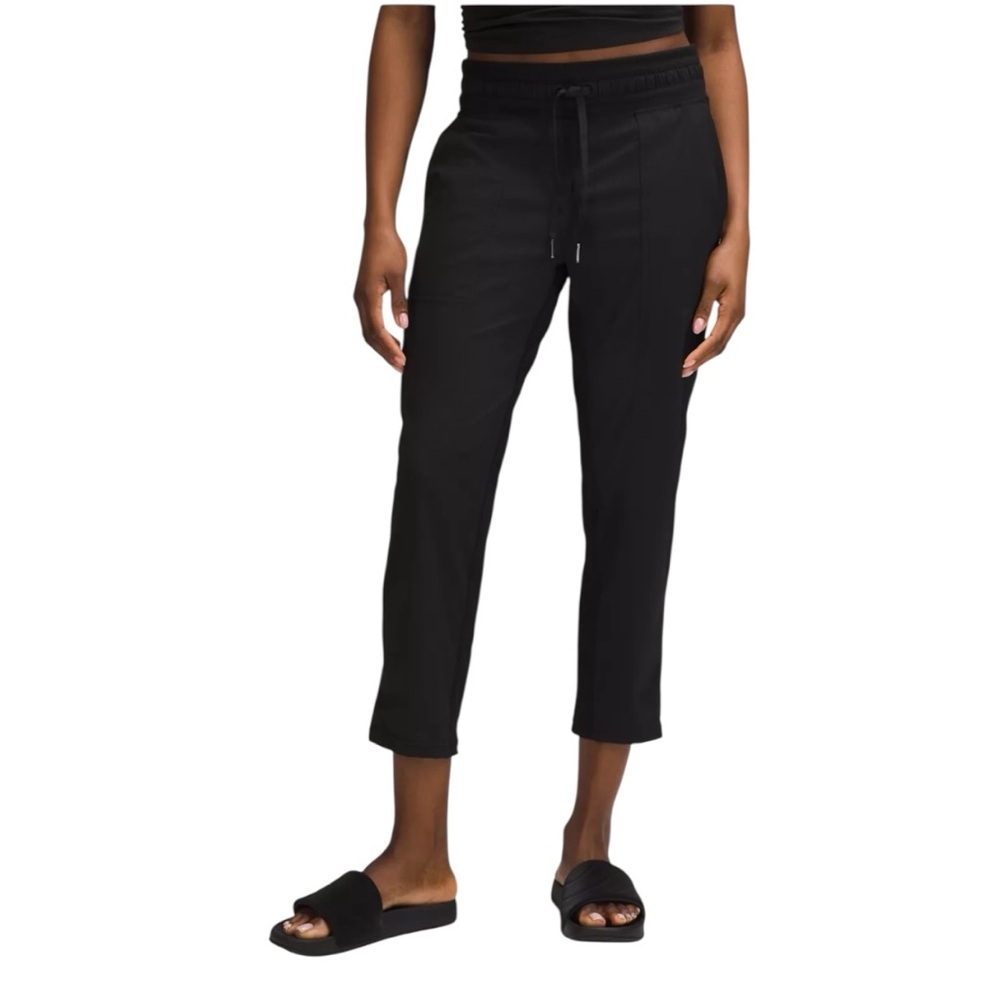 Lululemon Dance Studio Mid-Rise Cropped Pants Size 6 Lightweight Drawstring